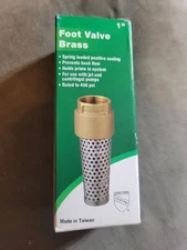 Water Source TFV-100NL Foot Valve, Brass, 1-In