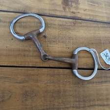 Eggbutt Snaffle Copper Snaffle 4.75” Used Horse  Tack Used Horse Bit