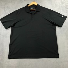 Nike Tour Performance Polo Shirt Men's XL Black Golf Dri Fit Short Sleeve