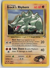 Brock's Rhyhorn 22/132 Rare Gym Heroes Pokemon Unlimited Near Mint on eBay