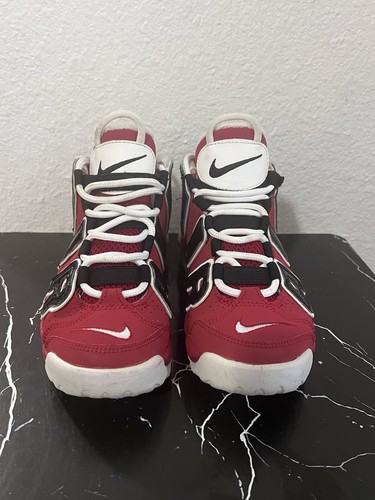 Kids Nike Air More Uptempo Varsity Red Chicago Bulls Size- 1.5 Youth - Picture 2 of 11