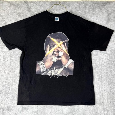 H&U T Shirt Mens XL Black Bigxthaplug Take Care Tour Graphic Cotton Regular Fit