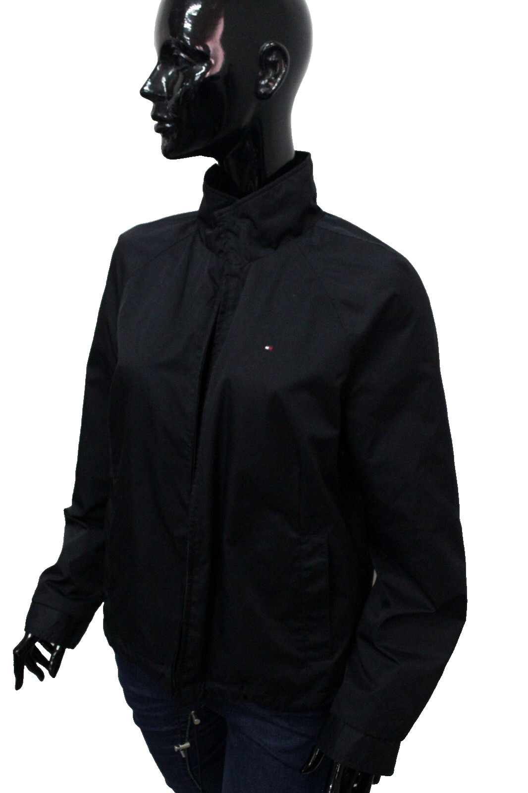 Giubbotto TOMMY HILFIGER Donna Taglia L Giubbino Blu Da Mezza Stagione Jacket
