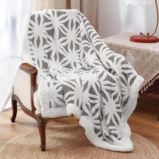 Sherpa Fleece Blanket Fuzzy Soft Bed Blanket Dual Sided Throw Blanket fit Cou...