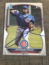 2023 Bowman Chrome 1st Jefferson Rojas Autographed Signed Auto Cubs Auto