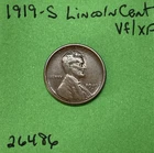 1919 S Lincoln Wheat Cent / Penny 1c  Vf/xf Very Fine To Extra Fine US Coin