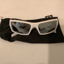 Oakley White Gascan S Sunglasses 03-55857/17 Made In USA Preowned