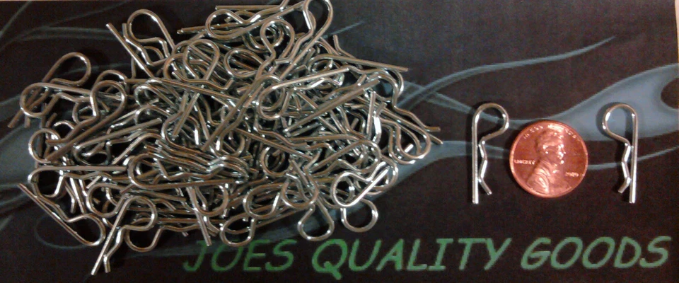  100 1/10th Body Clips RC Traxxas Rustler Slash Stampede Bandit + 4 clip pulls G - Image 2 of 2