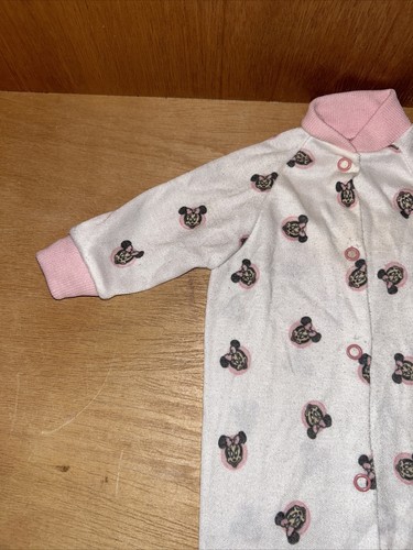 Vintage Playskool Baby Size Medium Minnie Mouse All Over Print One Piece 8126 - Picture 2 of 13