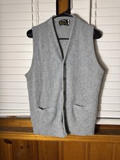 Vintage 70s 80s Campus Cardigan Vest Made In USA Size Large