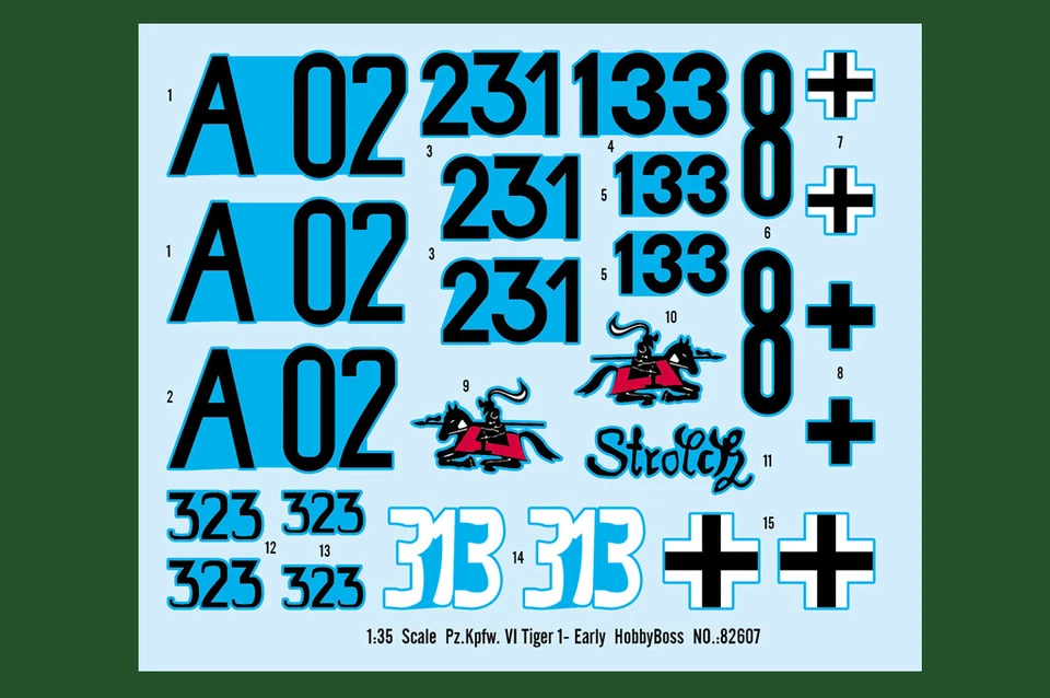 HobbyBoss 82607 Pz.Kpfw. VI Tiger 1- Early 1/16 Scale Plastic Model Kit - Image 3 of 4