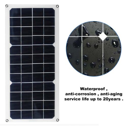 20W 30W Watt Solar Panel Trickle Charger 12V Battery Controller for RV Boat Car - Picture 10 of 22