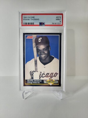 1991 Score Baseball #874 Frank Thomas Chicago White Sox HOF PSA 9