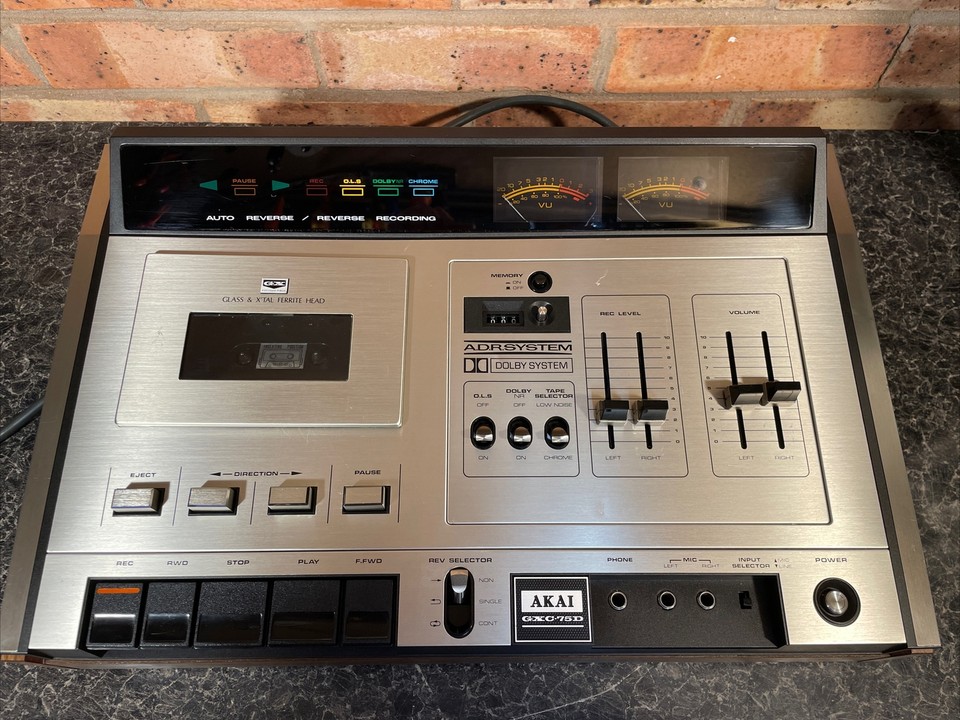 Very Rare Vintage Akai GXC75D Cassette Deck,Auto Reverse, Dolby, Japan