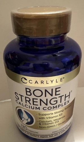 CARLYLE  BONE STRENGTH  CALCIUM CompLEX  120 Count  Exp 03/2027