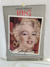 MARILYN MONROE 1987 THE OFFICIAL 25TH ANNIVERSARY MEMORIAL CALENDAR Book