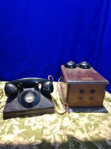 Vintage 1930-1940 Northern Electric Phone And RINGER MADE IN CANADA - Picture 1 of 6