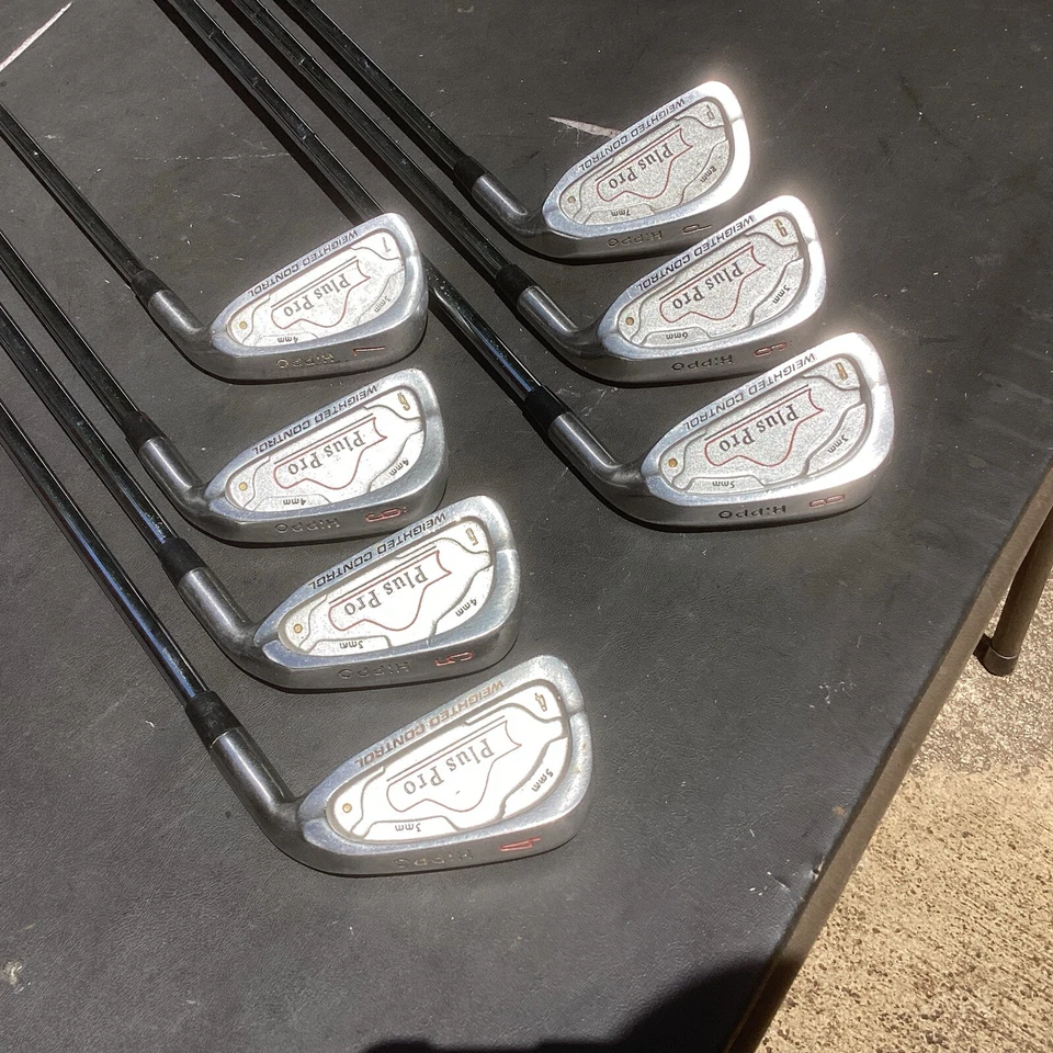 Hippo Plus Pro Iron Set 4-PW regular flex Steel shaft Right Hand Good grips - Image 2 of 4