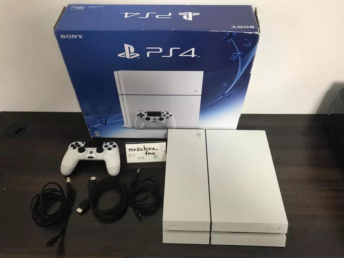 Sony Playstation 4 w/ Accessories, 500GB, CUH-1115A - Glacier White