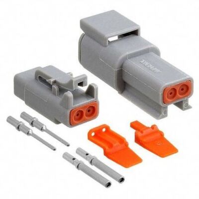 Amphenol wasserdichte Steckverbinder Set Stecker Buchse 2-pin IP69K ATM 16-22AWG
