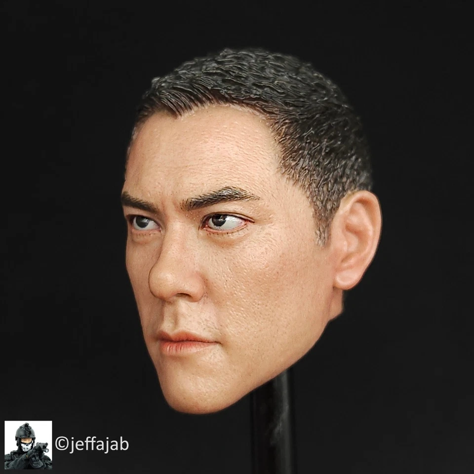 Figuras esculpidas cabeza masculina de 12" 1:6 Soldier Story Navy HK Police CTRU Medic Foto 2 de 4