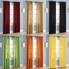 2Pc Semi Sheer Grommet Curtains Light Filtering Voile Panels 63 84 95 108 Mira