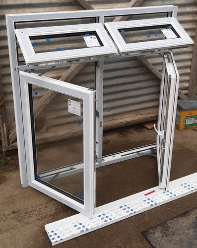 New Upvc Window White Double Glazed 1320 mm x 1320 mm/1350 mm with sill/ - Picture 5 of 17