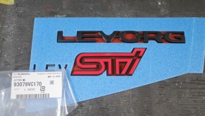 Genuine Subaru LEVORG VN STI Sport Limited Rear Emblem Budge