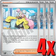 4x Iono 185/193 x4 - Paldea Evolved - Pokemon TCG - Playset
