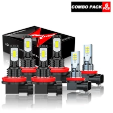 For 2016-2023 Toyota Tacoma LED Headlight High Low Beam Fog Light Bulbs Kit