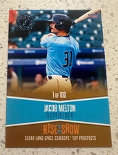 2025 Sugar Land Space Cowboys Jacob Melton GOLD Houston Astros Prospects /100
