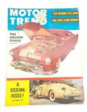 Motor Trend Magazine March 1954 The Golden Touch Sizzling Fizzle Car Owners Tax