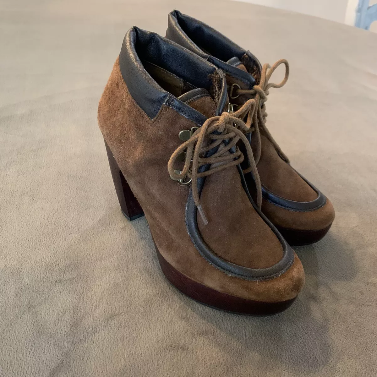Lucky brand shop lace up flats