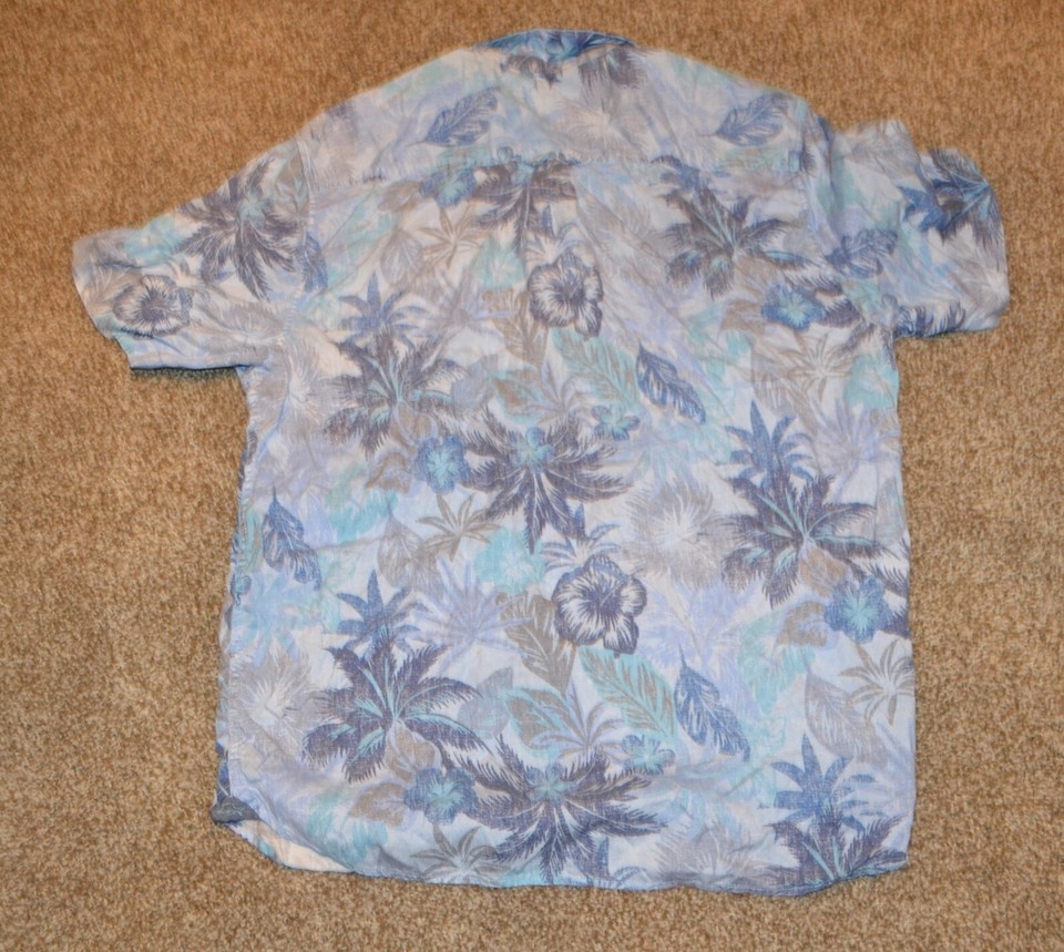 Tommy Bahama hawaiian shirt size L short sleeve Button up eBay