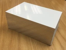 Chromaluxe Metal Photo Panels 4x6" Qty 100, White Gloss round corner, Free ship