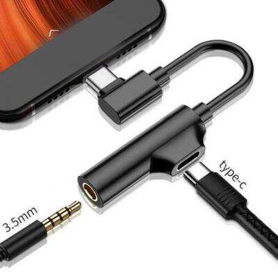 1*USB-C Type-C To 3.5mm Jack AUX Headphone Audio Splitter Adapter Charging 2025