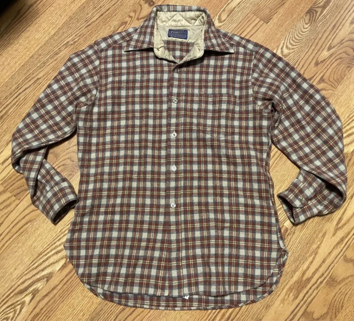 Pendelton 100% Wool Button Up large - image 1