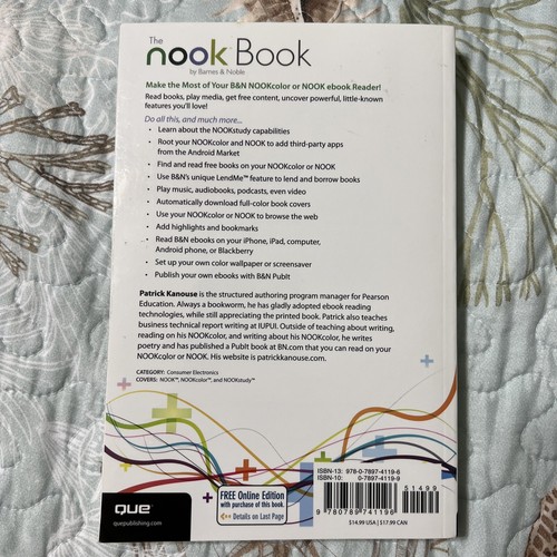 The Nook Book: By Barnes & Noble by Kanouse, Patrick - Picture 2 of 4