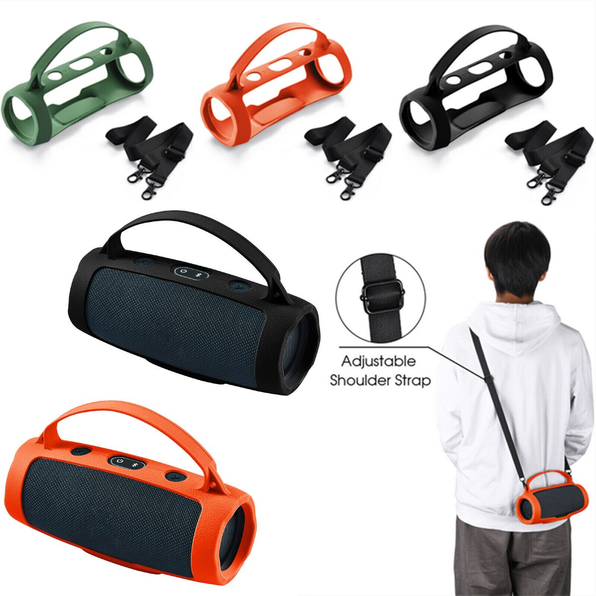 For JBL Charge 4/Essential2 Portable Bluetooth Speaker Silicone