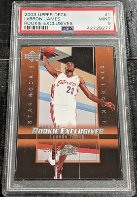 その他 2003 UD Lebron james RC PSA 9 2003 Upper Deck ROOKIE Exclusives LeBron James PSA 9 MINT #1