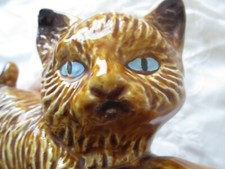 Rare Ceramic Cat.Ginger/Marmalade.Vintage Shelf Sitter/Cat Collectable .vgc