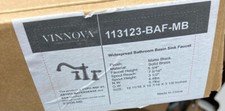 Vinnova 113123-BAF-MB Corella Bathroom Faucet, Matte Black READ
