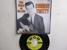 💥' CONWAY TWITTY ' HIT 45 + PICTURE [ THE STORY OF MY LIFE]  1959 ! 💥
