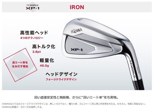 HONMA Golf Iron Club Tour World XP-1 #6 Flex S Steel Shaft N.S.PRO Zelos For TW - Picture 6 of 11