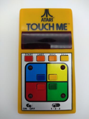 Vintage ATARI "Touch Me" Handheld Game 1970s Tested Working W Battery Cover READ
