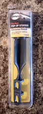 Danco Bathroom Sink Pop-up Stopper Plastic Matte Black 4.1/16"L 1.3/8"OD 10555