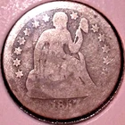 1857-O SEATED LIBERTY SILVER  DIME 10c