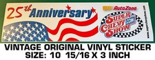 AUTOZONE SUPER CHEVY SHOW 25 th ANNIVERSARY - VINTAGE ORIGINAL DECAL STICKER
