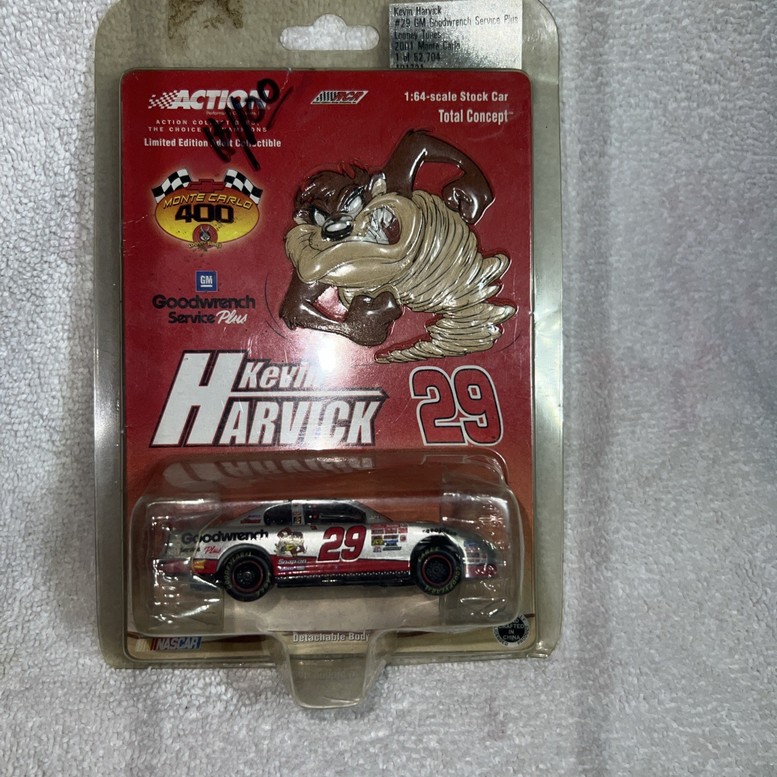 2001 Kevin Harvick #29 Goodwrench Looney Tunes, 1/64 Scale NASCAR Action Diecast