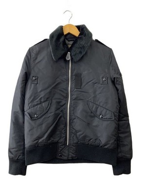 SCHOTT Flight Jacket 40 Nylon Black Deteriorated Synthetic Leather